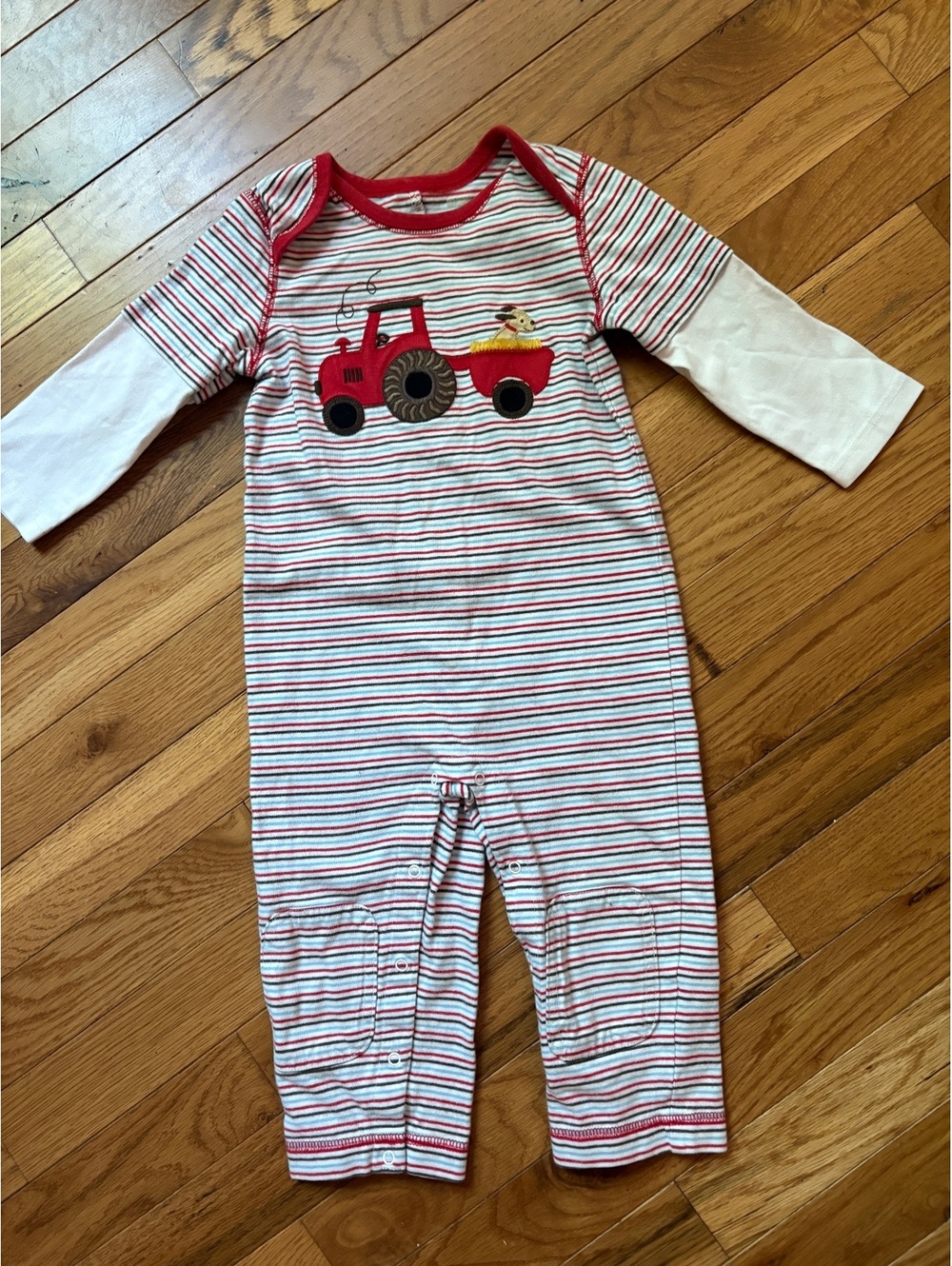2012 Gymboree play romper boys 18-24 puppy on tractor